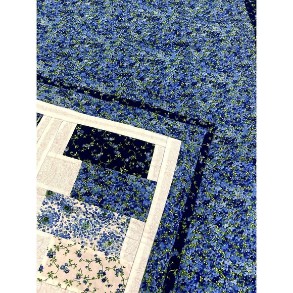 Patchwork Handmade Multicolor Fully Finished 51x48.5 NEW Never Used Rectangle - Picture 11 of 12